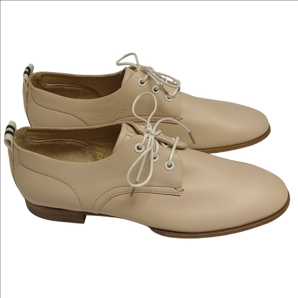 RAG & BONE "AUDREY" PINK LEATHER OXFORDS SHOES - Picture 6 of 12